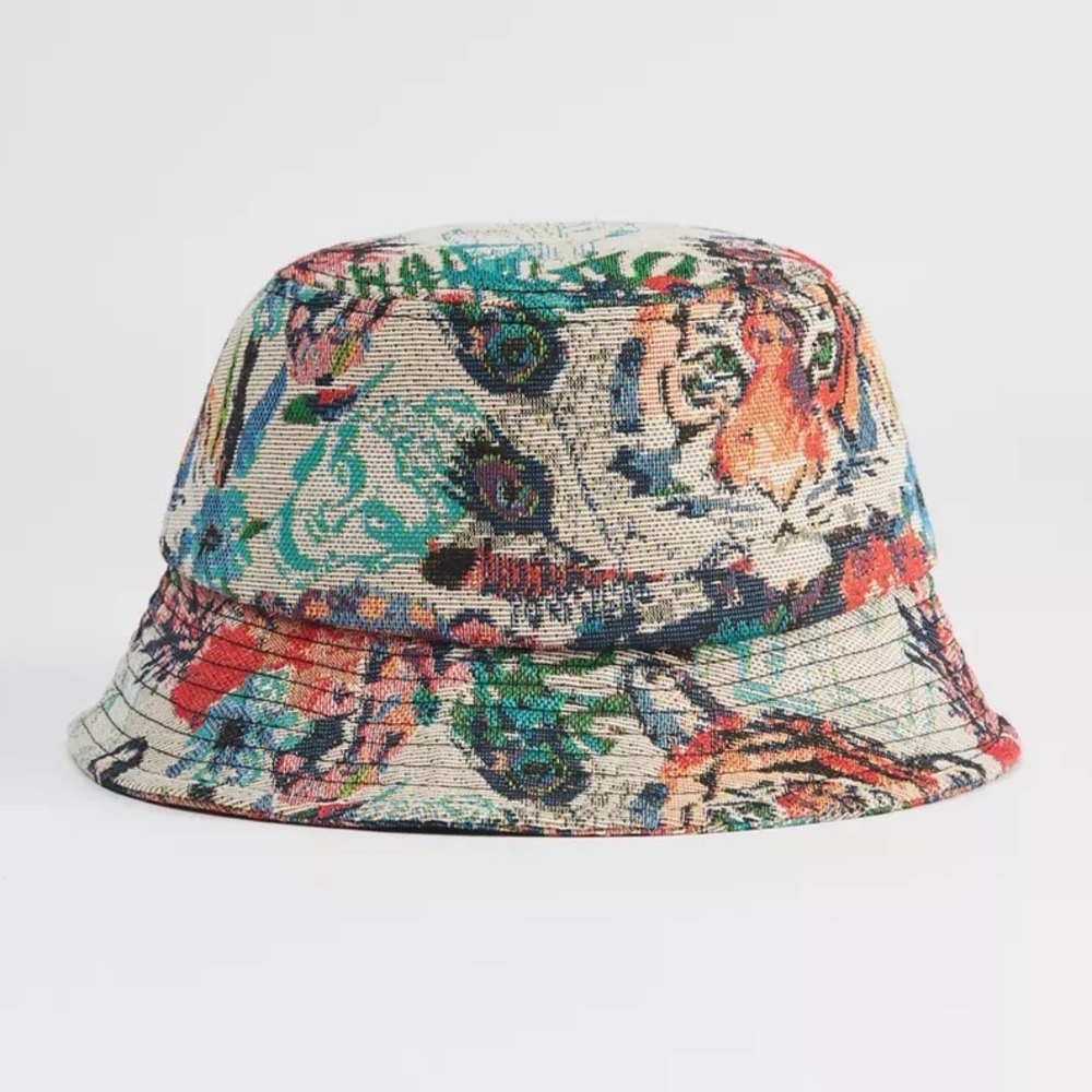 NWT Coney Island Picnic Jacquard Tapestry Bucket Hat